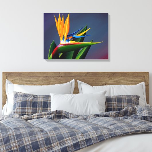 Bird of Paradise Canvas Print (Insitu (Slaapkamer))