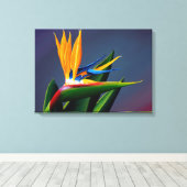 Bird of Paradise Canvas Print (Insitu (Houten vloer))