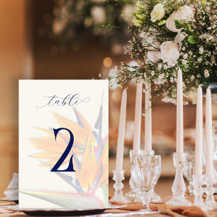 Bird of Paradise Dubbelzijdig Tafelnummer Kaarten