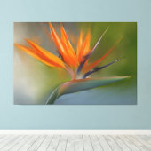 Bird of Paradise Flower Origineel schilderij Canvas Afdruk (Insitu (Houten vloer))