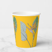 Bird of Paradise Flower Papieren Bekers (Achterkant)