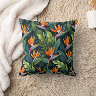 Bird of Paradise Flower Pattern Kussen