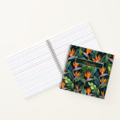 Bird of Paradise Flower Pattern Personalized Notitieboek (Binnen)