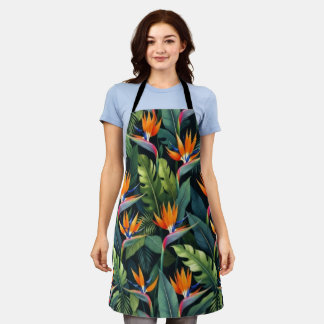 Bird of Paradise Flower Pattern Schort