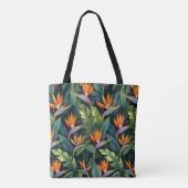 Bird of Paradise Flower Pattern Tote Bag (Achterkant)