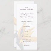 Bird of paradise Flower Wedding Programme Tall Programmakaart (Voorkant / Achterkant)