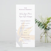 Bird of paradise Flower Wedding Programme Tall Programmakaart (Staand voorkant)