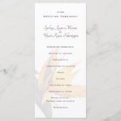 Bird of paradise Flower Wedding Programme Tall Programmakaart (Voorkant)