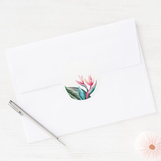 Bird of Paradise huwelijksgunst Stickers (Envelop)