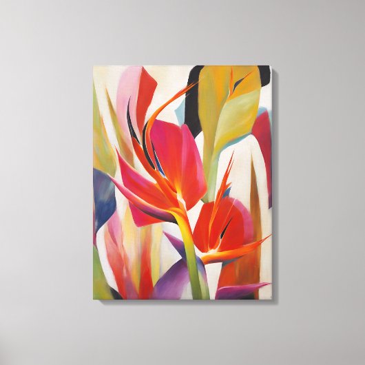 Bird of Paradise - Ingewikkelde Canvas Print (Voorkant)
