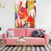 Bird of Paradise - Ingewikkelde Canvas Print (Insitu (Woonkamer))