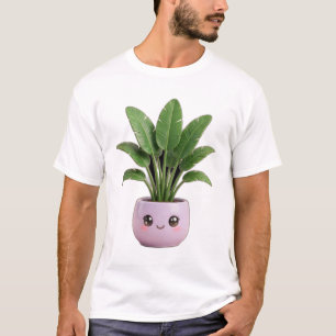 Bird of Paradise Kawaii T-shirt voor Binnenplanten