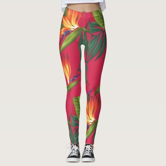 Bird of paradise Leggings (Voorkant)
