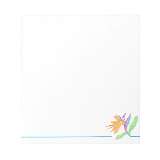 Bird of Paradise Notepad Notitieblok (Voorkant)