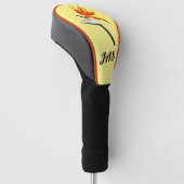 Bird of Paradise Orange Tropical Flower Golfheadcover (Schuin)