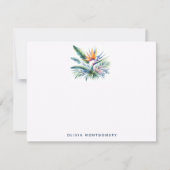 Bird of Paradise Plant Tropical Personal Notitiekaartje (Voorkant)