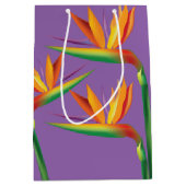Bird of Paradise Tropische Bloemenfeest Gift Bag Medium Cadeauzakje (Voorkant)