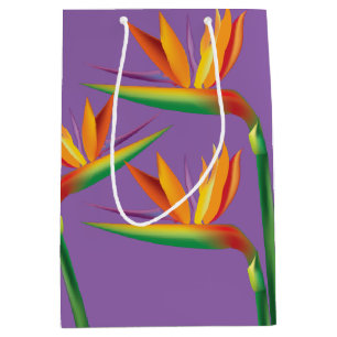 Bird of Paradise Tropische Bloemenfeest Gift Bag Medium Cadeauzakje