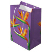 Bird of Paradise Tropische Bloemenfeest Gift Bag Medium Cadeauzakje (Voorkant Gekanteld)
