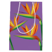 Bird of Paradise Tropische Bloemenfeest Gift Bag Medium Cadeauzakje (Achterkant)