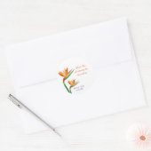 Bird of Paradise Tropische bruiloft gunst Stickers (Envelop)