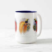 Bird of paradise tweekleurige koffiemok (Voorkant rechts)