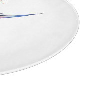 Bird of Paradise Watercolor, custom Snijplank (Hoek)