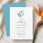 Bird of Paradise Wedding Invitations Kaarten<br><div class="desc">Zet de toon voor uw op maat gemaakte bruiloft met deze tropische trouwuitnodigingen kaarten, geïnspireerd door de levendige schoonheid van de Bird of Paradise bloem. Perfect voor een strandbruiloft in Florida, Oahu, West Palm Beach of een strandbruiloft in Hawaï, deze aangepaste huwelijksuitnodiging combineert rijke oranje bloemaccenten met een serene turquoise...</div>