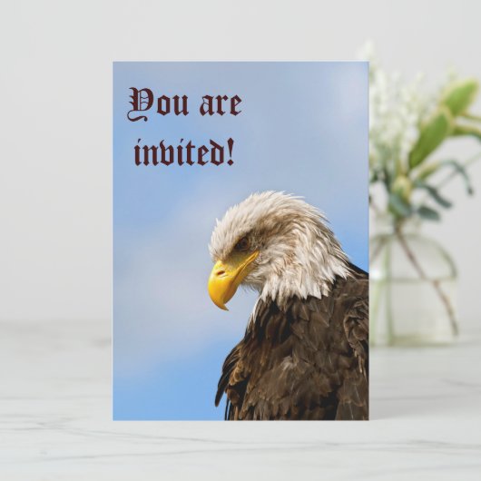 Bird of Pray Bald Eagle Kaart (Staand voorkant)