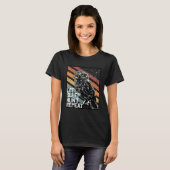Bird Of Prey Raptor Eat Sleep Hunt Repeat Burrowin T-shirt (Voorkant volledig)