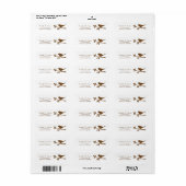 Bird on a Branch Retouradres Labels (Full Sheet)