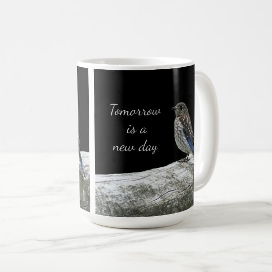 Bird On a Fence Mug Koffiemok (Voorkant rechts)