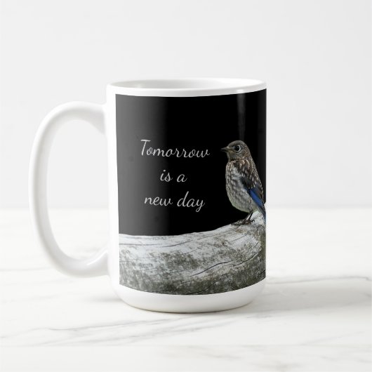 Bird On a Fence Mug Koffiemok (Links)