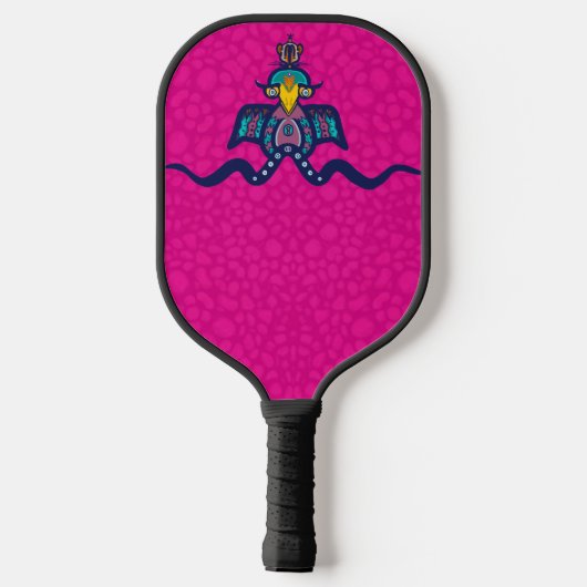 Bird on a Line Pickleball Paddle (Achterkant)