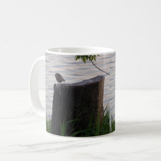 Bird on a Stump Mug Koffiemok (Voorkant links)
