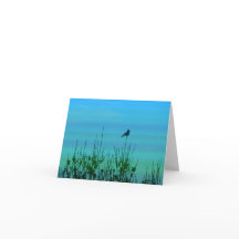 Bird on a Tree Silhouette Kaart