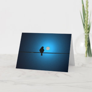 Bird on a Wire / Denken aan jou Wenskaart Kaart