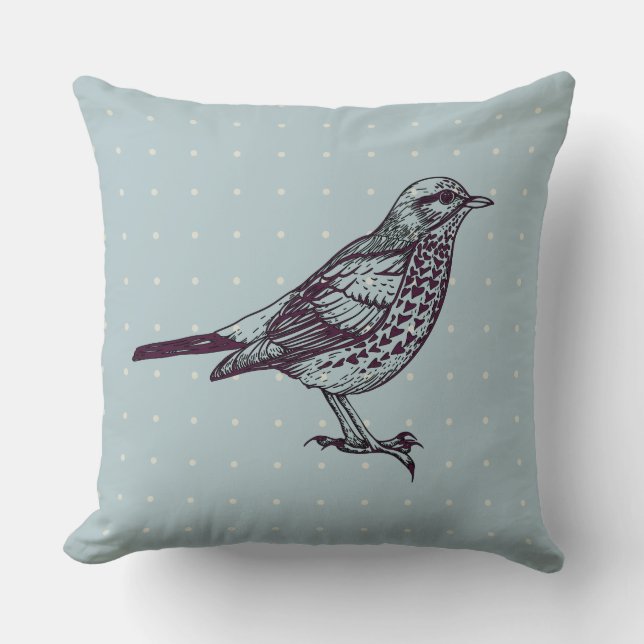  BIRD-ONTWERPRetro-Sierkussen Kussen (Voorkant)