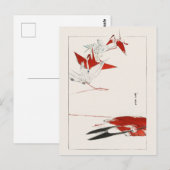 Bird origami - Traditioneel Japans Briefkaart (Voorkant / Achterkant)