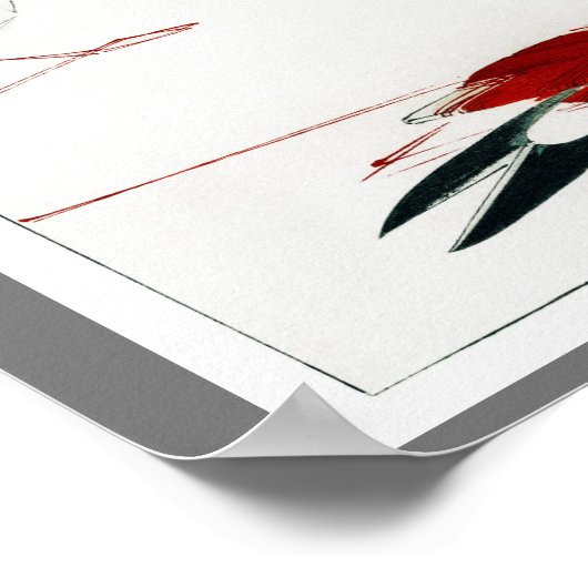 Bird Origami, Watanabe Seitei Poster (Hoek)