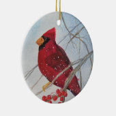 Bird Ornament Kardinaal kerstfeest (Rechts)