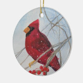 Bird Ornament Kardinaal kerstfeest (Links)