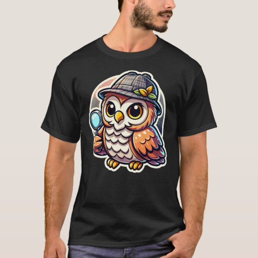 Bird Owl Detective - Detective Wisdom - Detective T-shirt (Voorkant)
