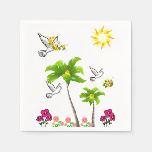 Bird Paper Napkins Servetten