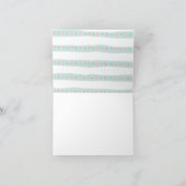 Bird & Paraplu Boys Baby shower Dank u Bedankkaart (Binnen)