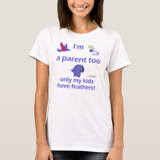 BIrd Parent Spaghetti Strap T-shirt (Voorkant)