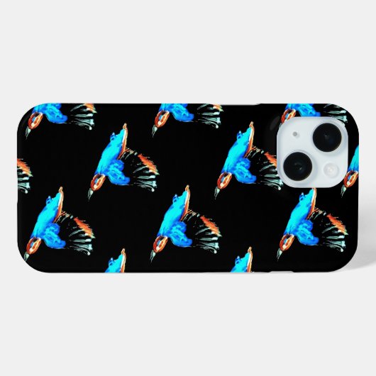 Bird Pattern Kingfish Case-Mate iPhone Case (Achterkant (horizontaal))