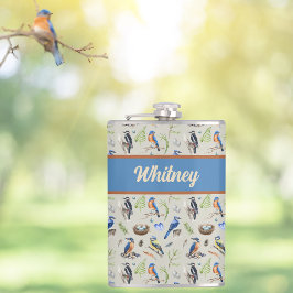 Bird Pattern Kingfisher, Blue Jay, Woodpecker Name Heupfles