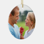  Bird Peach Koral Photo Chandelier Keramisch Ornament (Rechts)