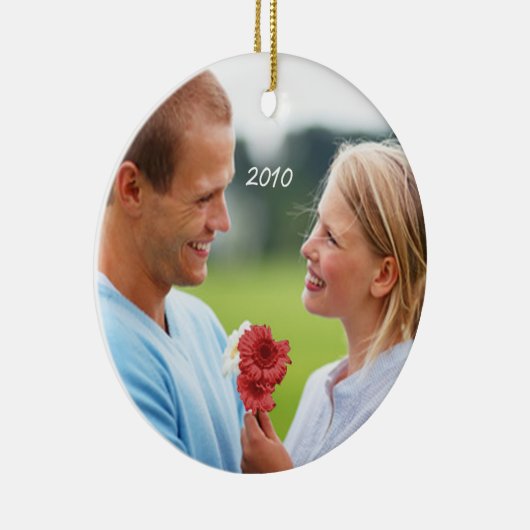  Bird Peach Koral Photo Chandelier Keramisch Ornament (Rechts)